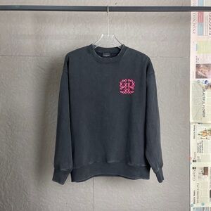 Balenciaga Black Sweatshirt with Pink Graphic
